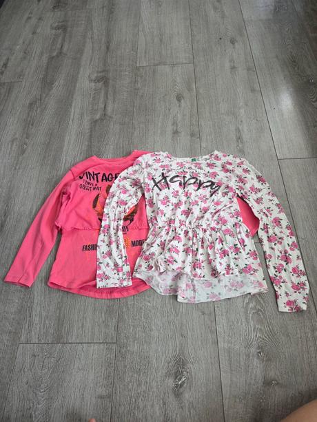 Tričká s dlhým rukávom, benetton,140