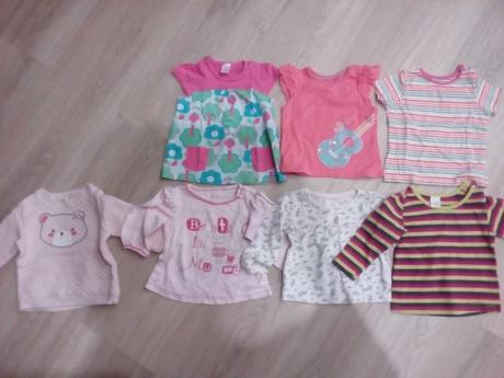 Tričká košieľky pre dievcatko, 80