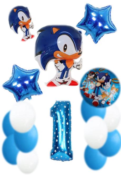 Balóny ježko sonic /červený knuckles- až 16 kusov, 