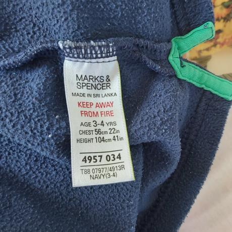 Fleece mikina, marks & spencer,104