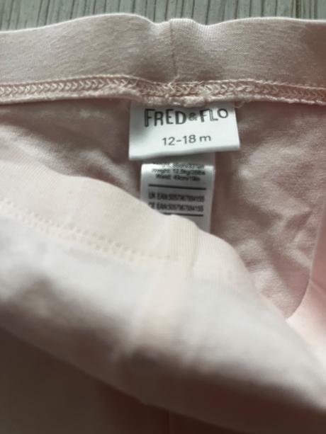 Ľahučké ružové leginy s čipkou, f&f,86