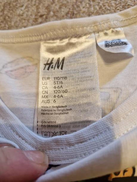 Letné pyžamo, h&m,110