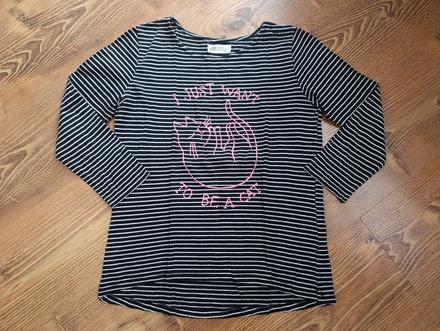 Tricko s mackou, h&m,164