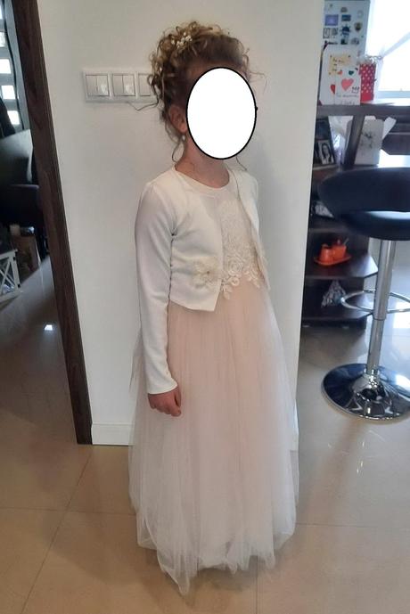 Tylové šaty pink girls s bolerkom 146/152, 146