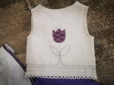 Kostým ľudový dievča cca 128, 