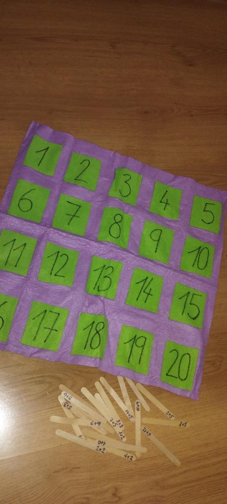 Vrecúšková aktivita - počítanie, 