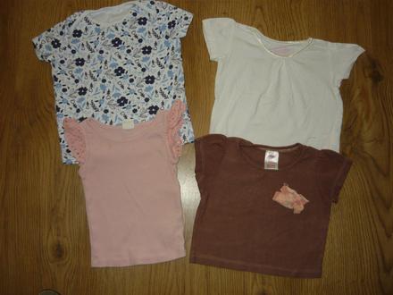 Tričká s krátkym  rukávom viac kusov  -80, 80