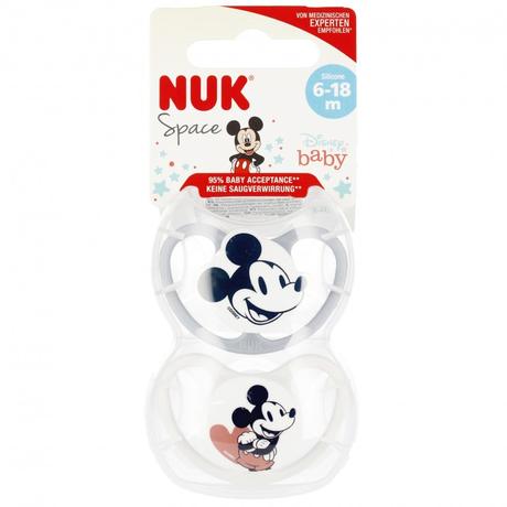 Nuk silikónový cumlík space disney mickey & minnie, nuk