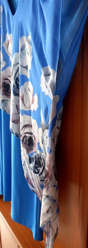 Dámske modré šaty pre moletky, v. 2xl/3xl, 50/52, xxxl