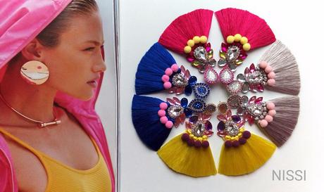 Farebné náušnice parádnice, 