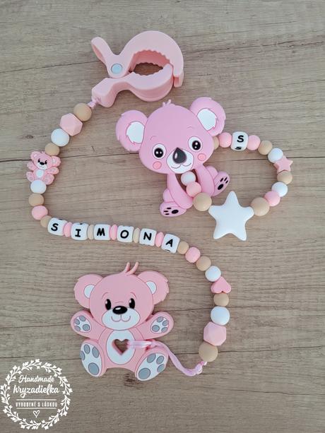 Hryzadielka a retiazky na cumlík, 