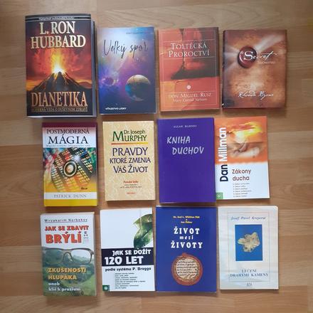 Motivačná a ezoterická literatúra.,