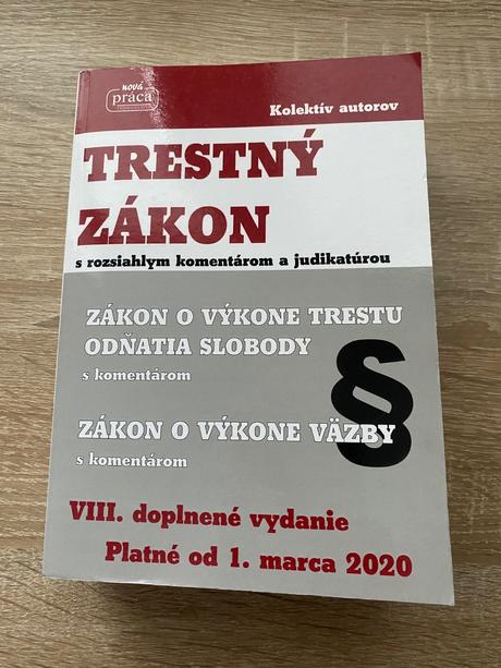 Trestný zákon 2020, 