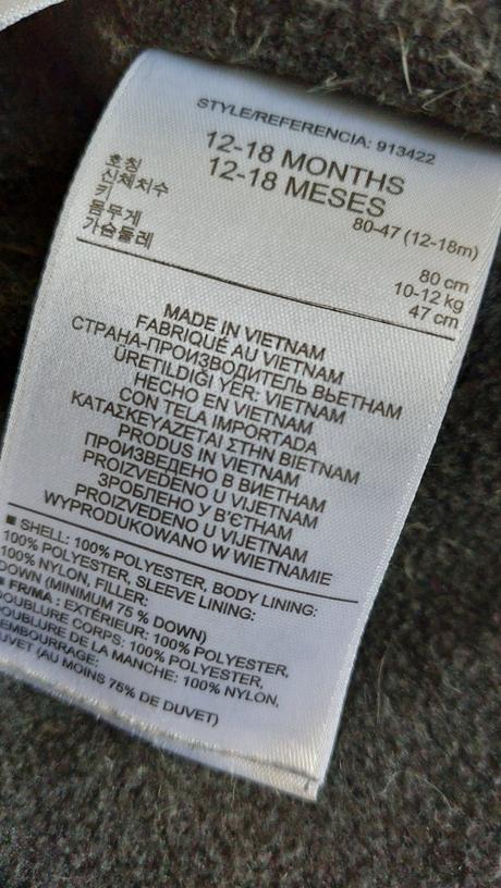 Gap zimný páperový overal, gap,80