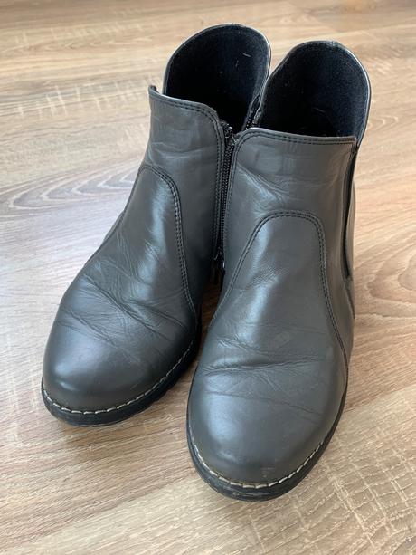 Kožené kotníkové topánky, 37