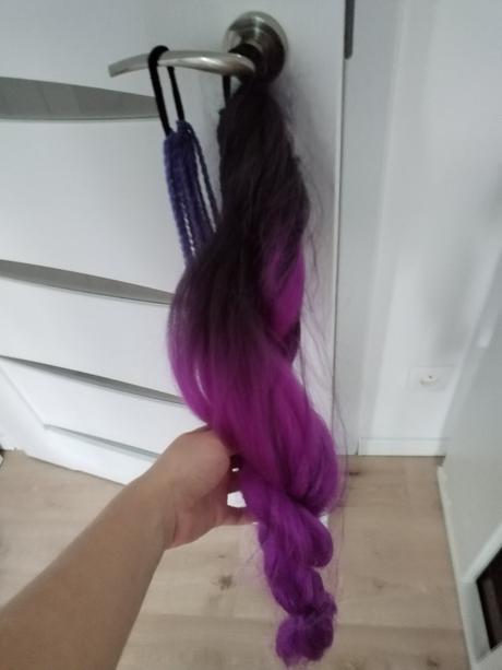 Fialovo-cierny ombree vrkoc, 