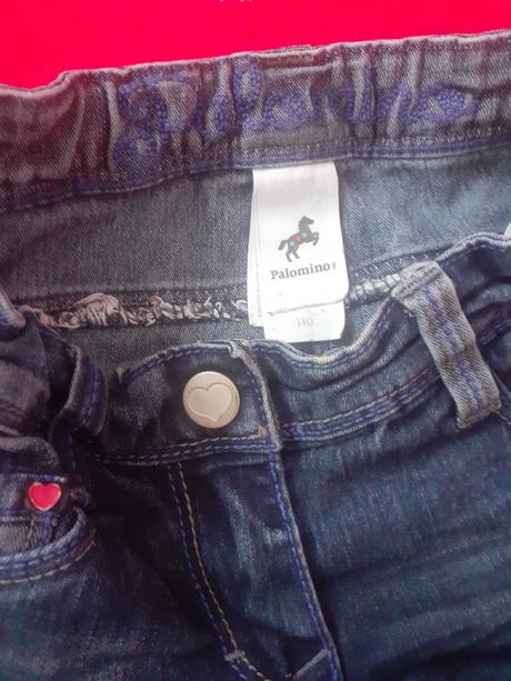 Dievčenské tmavomodré rifle, c&a,110