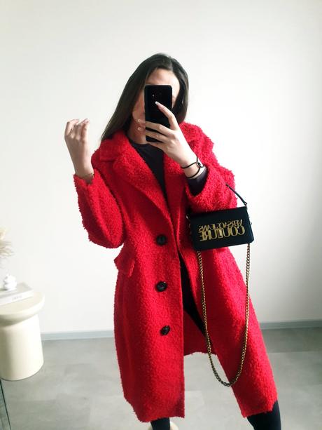 Červený kabátik xl, xl