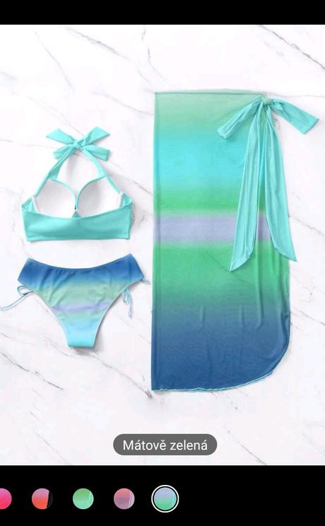 Plavky - trojkombinacia, xl