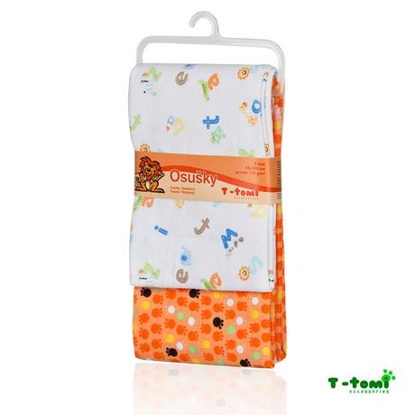 Plienkové flanelové osušky 2 ks písmenká,