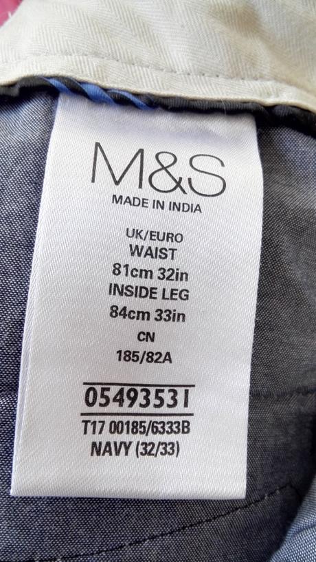 Kvalitné bavlnene nohavice m (32w/33l), marks & spencer,m