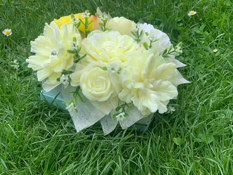 Mydlova kytica v krabičke, 