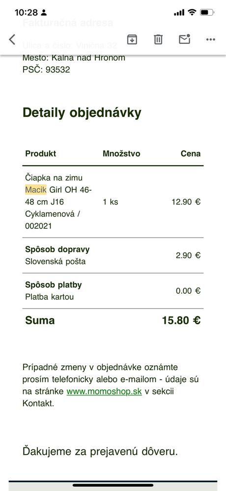 Zimná čiapka zn.rada, macik oh 46-48 cm, rada,46