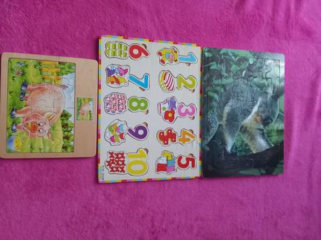 Detské puzzle - drevené aj kartónové,