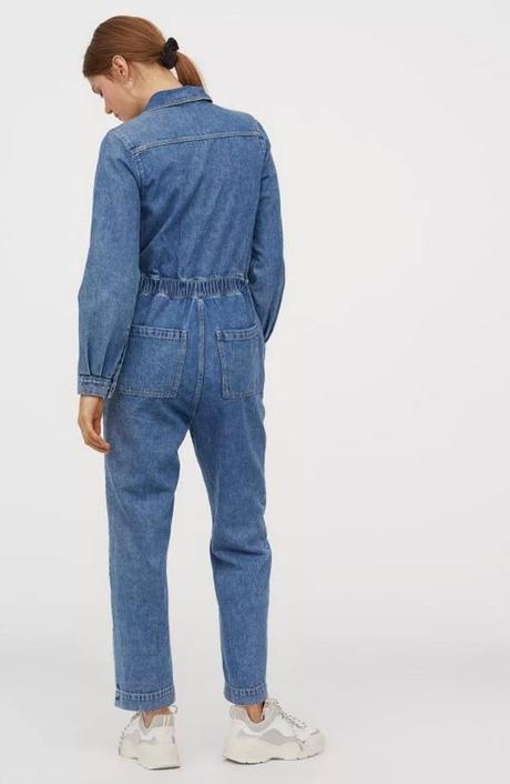 Štýlový rifľový bavlnený overal značky h&m, h&m,m