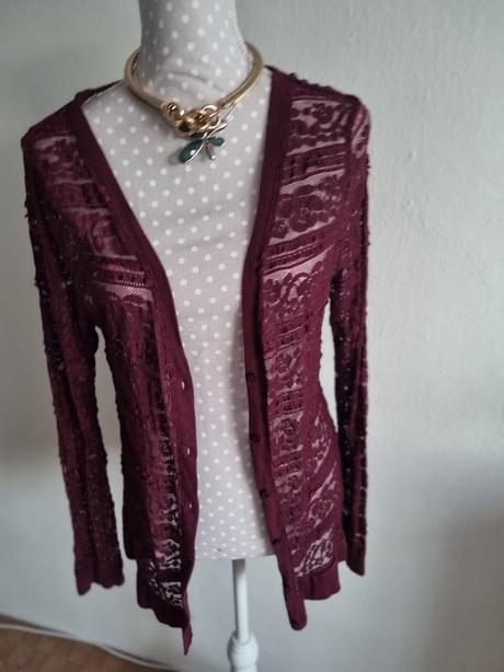 Celočipkový kardigán veľ. l, amisu,l