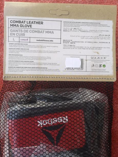 Reebok combat mma kožené rukavice veľkosť l, reebok,l