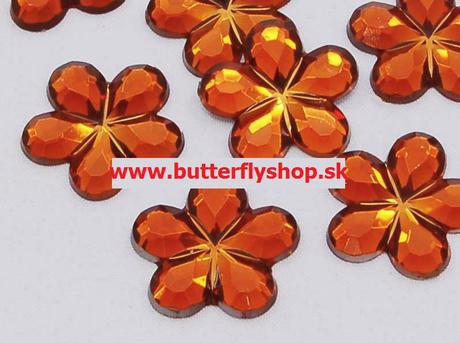 Dekoračné kvietky 15mm veľké / 10farieb, 