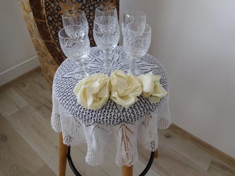 Poháre 6 kusov jemný výbrus top top stav., 