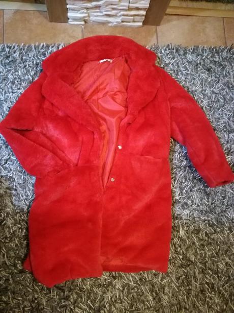 Teddy huňatý kabát, s