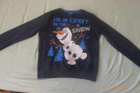 Krásny olaf zimný sveter.v.140, c&a,140