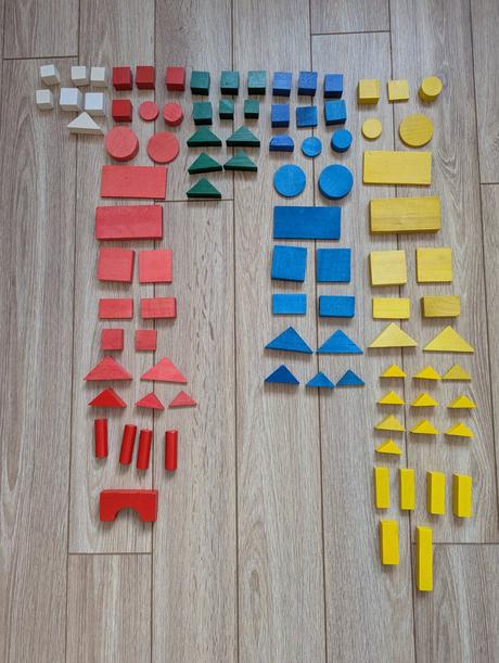 Drevene farebne kocky, 