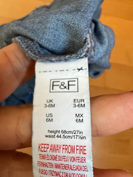 Overal nohavice riflovy cipka riflovy, f&f,62