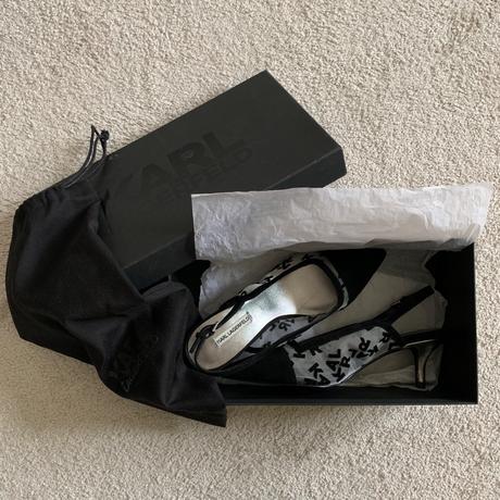 Karl lagerfeld semišové lodičky so sieťkou, karl lagerfeld,36