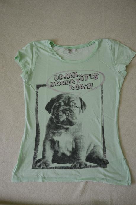 Tričko so psíkom na pondelok, c&a,158
