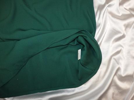 Luxusná tmavozelený top, 42
