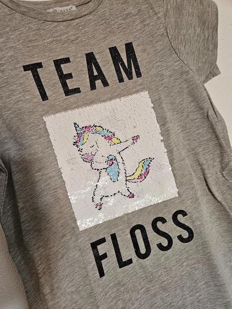 Primark unicorn jednorožec tričko s flitrami 164, primark,164