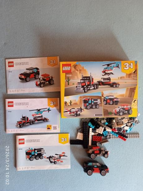 Lego creator 31146 nákladiak s plochou korbou, 