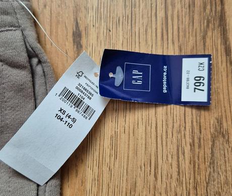 Gap teplaky nové, veľkosť xs, gap,xs