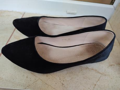 Semišové balerínky, 40