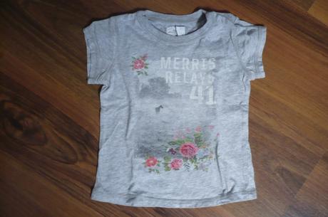 Šedé tričko s peknou podtlačou, h&m,74