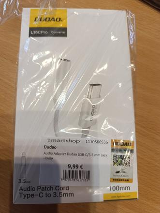 Audio adaptér usb-c 3,5mm, 