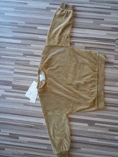 Bavlnená velúrová mikina, zara,110