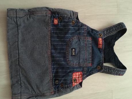 Riflová suknička na tráky, 74