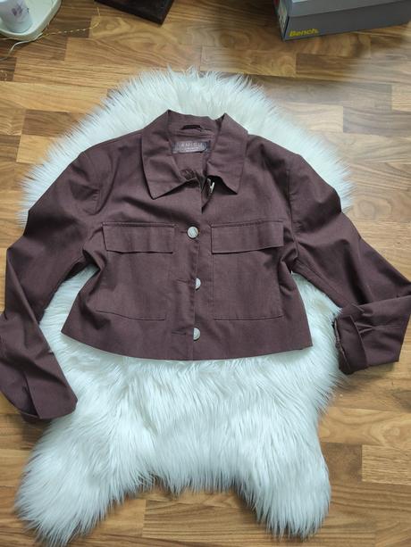 Dámske štýlové crop top sako, amisu,40