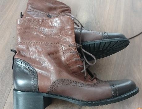 Kožené topánky - 2 spôsoby nosenia, 38